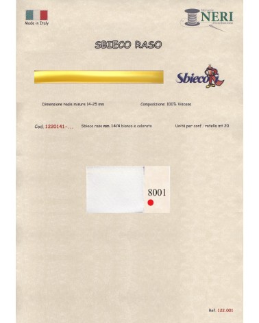 1220141-8001 SBIECO RASO VISCOSA mm14/4 100VI