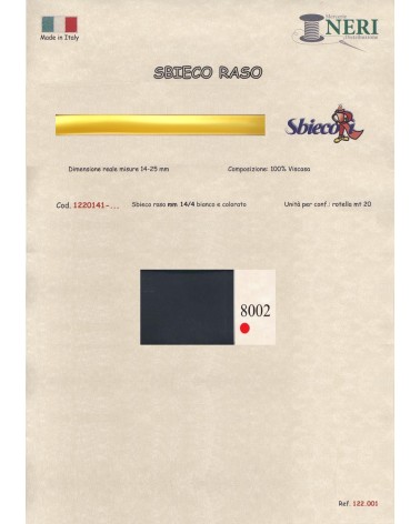 1220141-8002 SBIECO RASO VISCOSA mm14/4 100VI