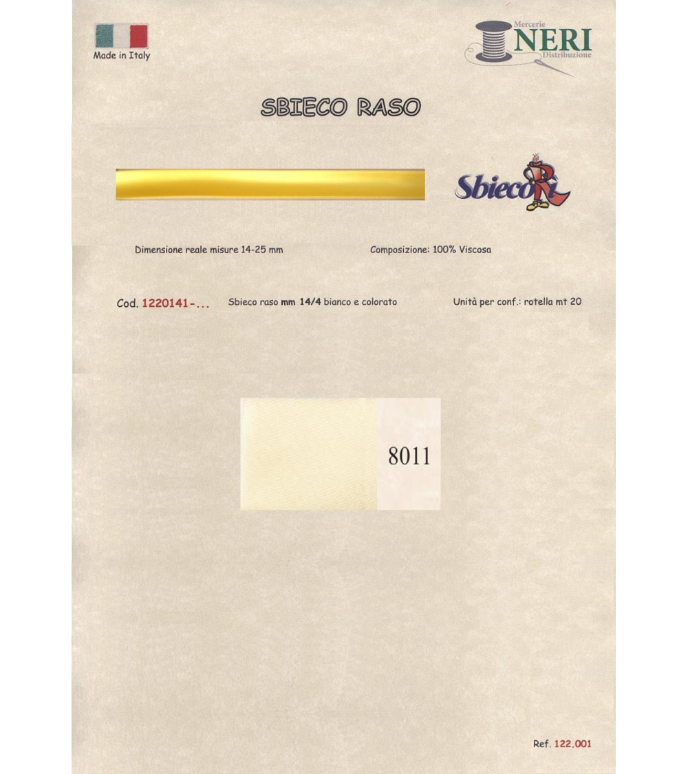 1220141-8011 SBIECO RASO VISCOSA mm14/4 100VI