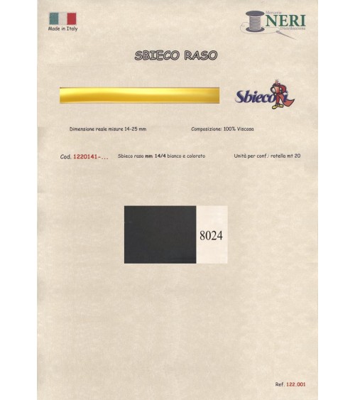 1220141-8024 SBIECO RASO VISCOSA mm14/4 100VI
