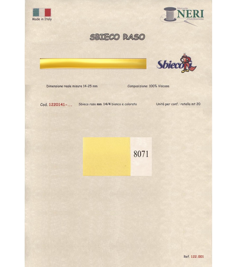 1220141-8071 SBIECO RASO VISCOSA mm14/4 100VI