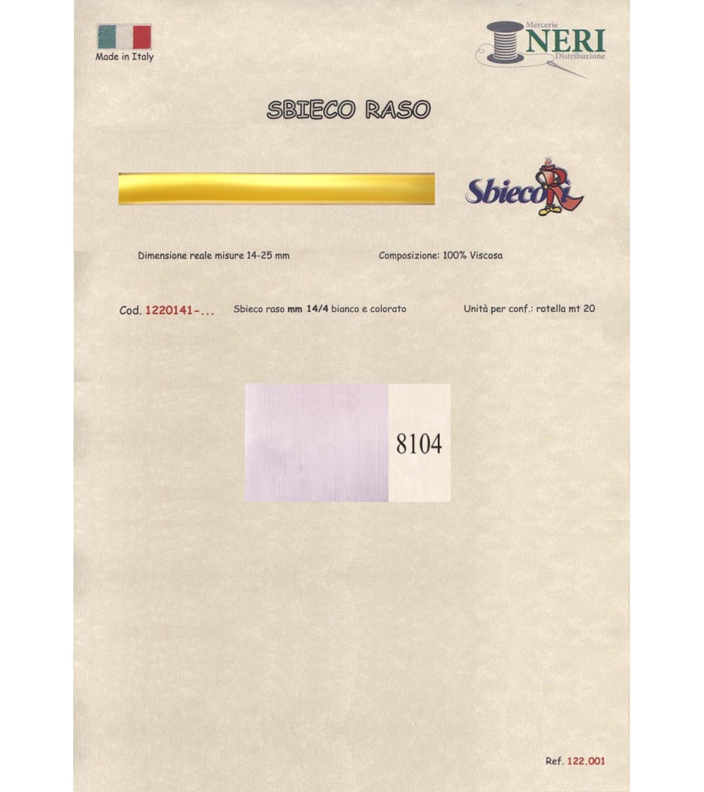 1220141-8104 SBIECO RASO VISCOSA mm14/4 100VI