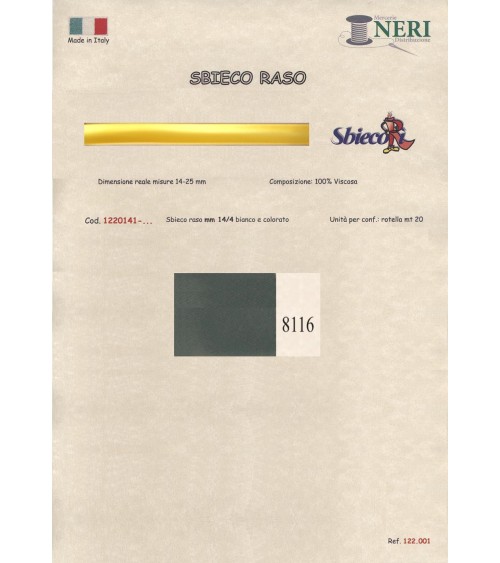 1220141-8116 SBIECO RASO VISCOSA mm14/4 100VI