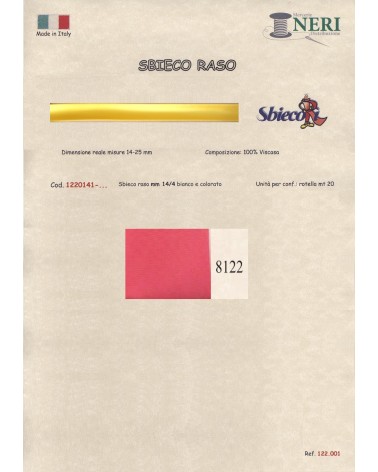 1220141-8122 SBIECO RASO VISCOSA mm14/4 100VI