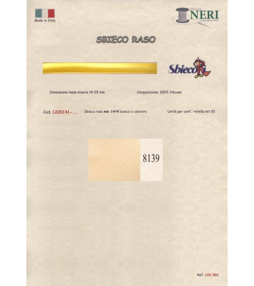 1220141-8139 SBIECO RASO VISCOSA mm14/4 100VI