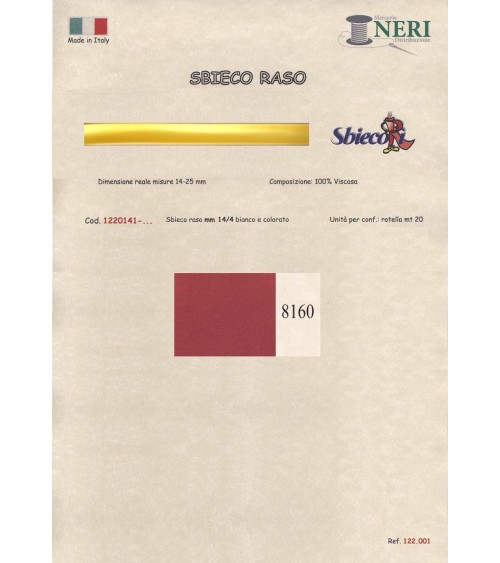 1220141-8160 SBIECO RASO VISCOSA mm14/4 100VI