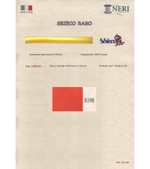 1220141-8198 SBIECO RASO VISCOSA mm14/4 100VI
