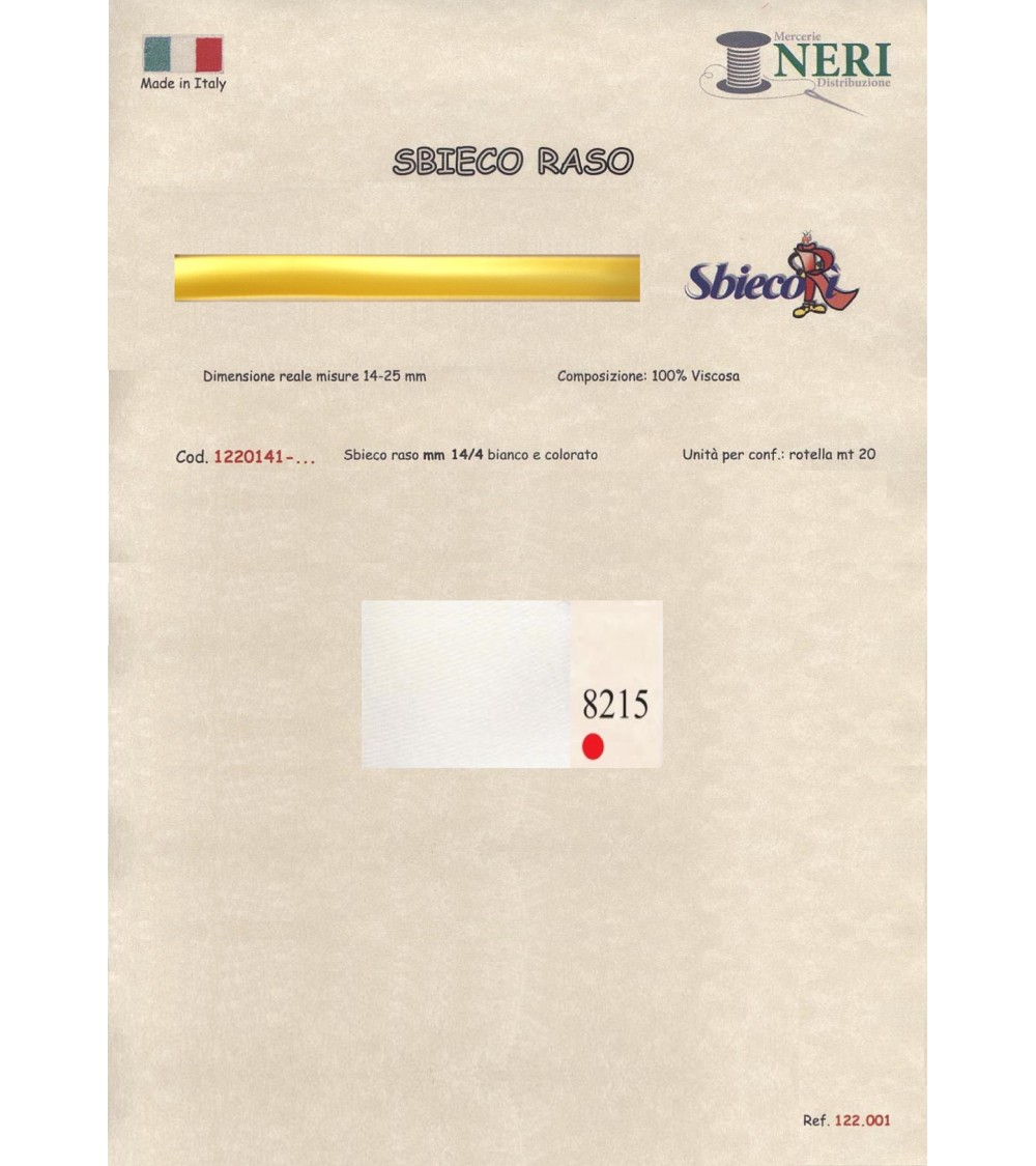 1220141-8215 SBIECO RASO VISCOSA mm14/4 100VI