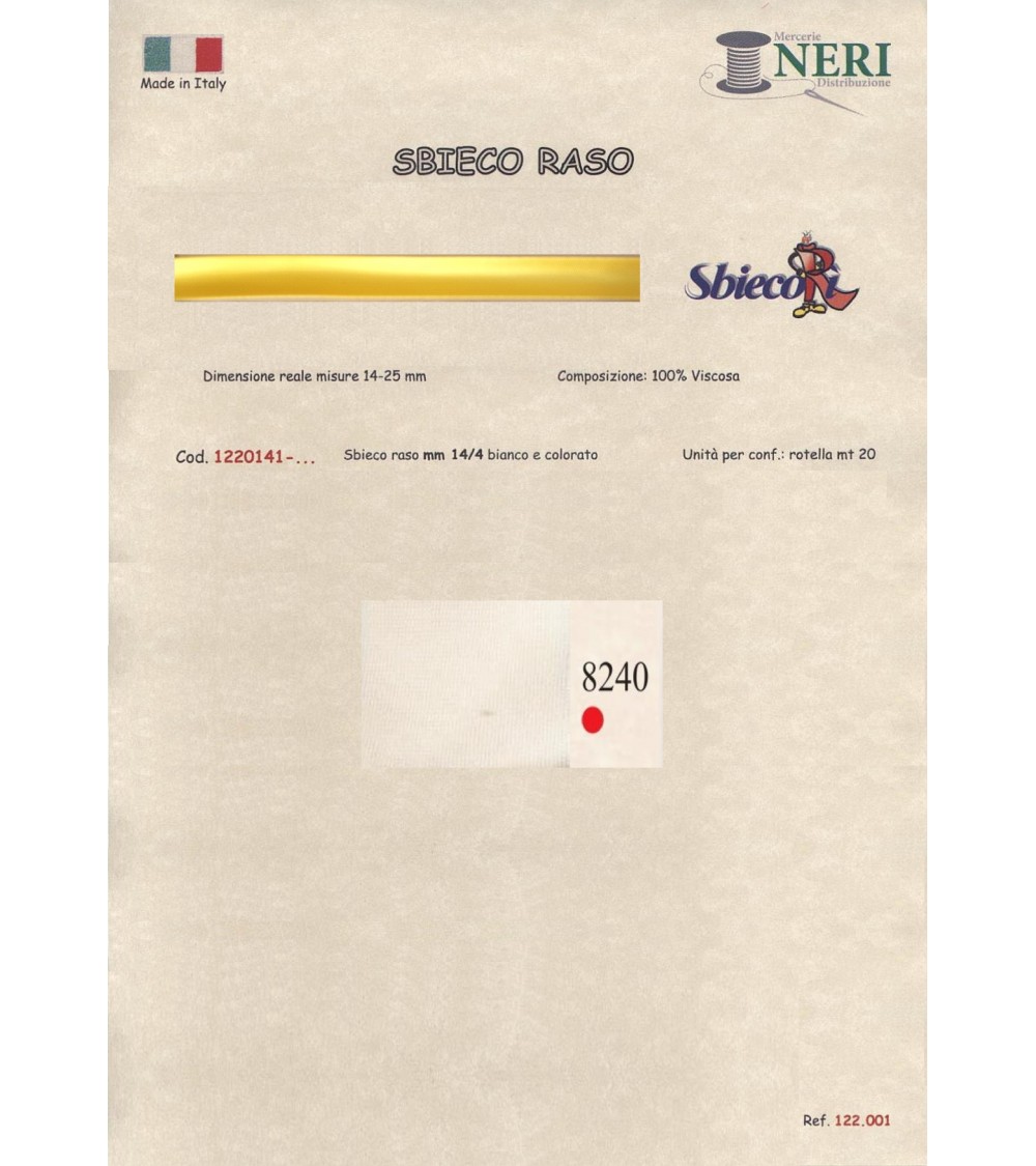 1220141-8240 SBIECO RASO VISCOSA mm14/4 100VI