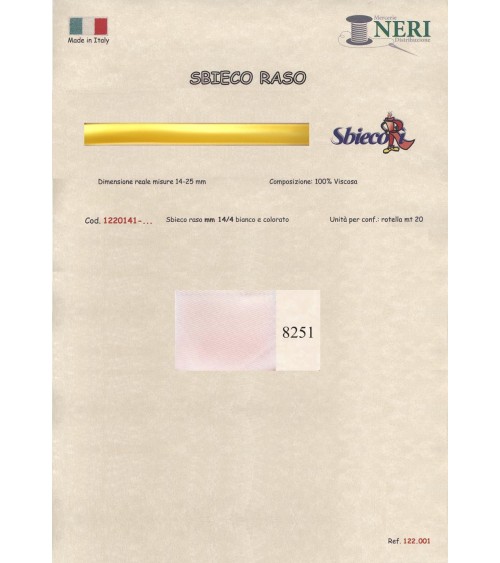 1220141-8251 SBIECO RASO VISCOSA mm14/4 100VI