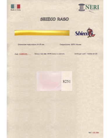 1220141-8251 SBIECO RASO VISCOSA mm14/4 100VI