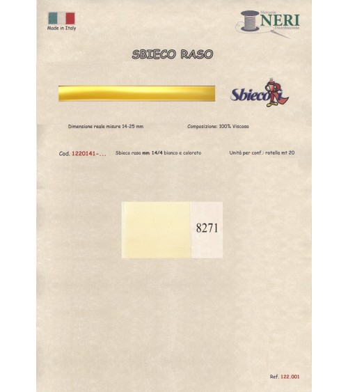 1220141-8271 SBIECO RASO VISCOSA mm14/4 100VI