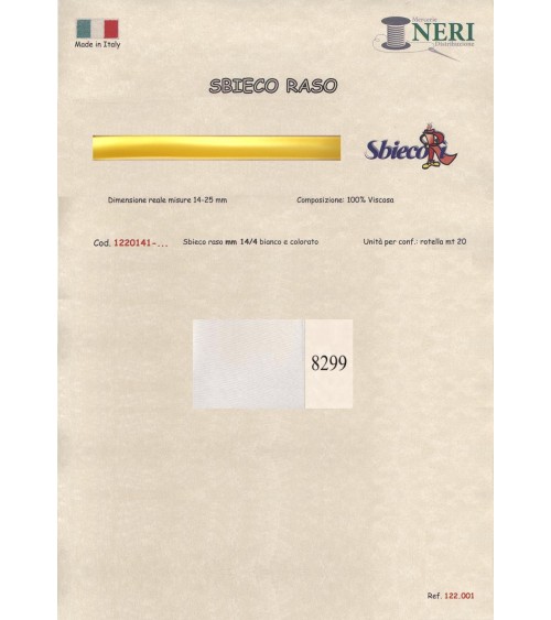 1220141-8299 SBIECO RASO VISCOSA mm14/4 100VI
