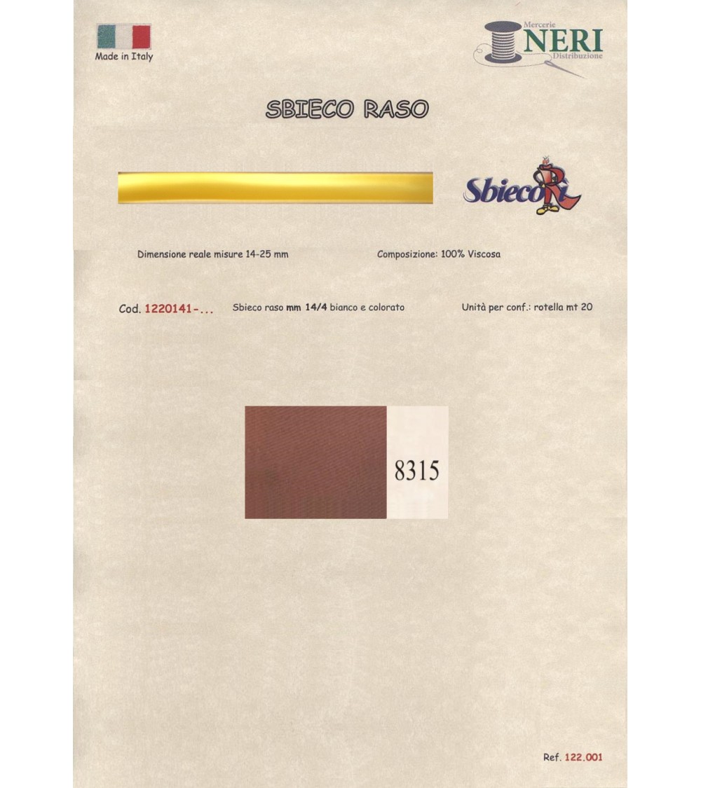 1220141-8315 SBIECO RASO VISCOSA mm14/4 100VI