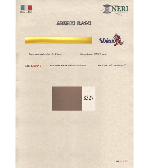 1220141-8327 SBIECO RASO VISCOSA mm14/4 100VI