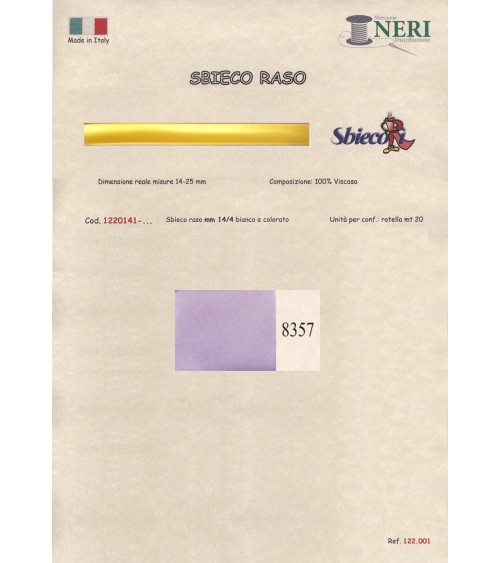 1220141-8357 SBIECO RASO VISCOSA mm14/4 100VI