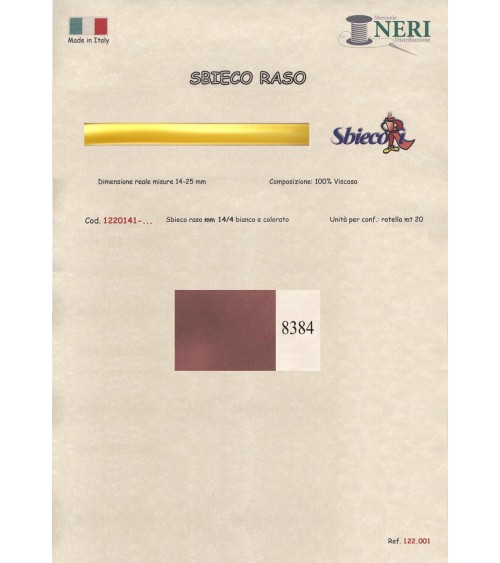 1220141-8384 SBIECO RASO VISCOSA mm14/4 100VI