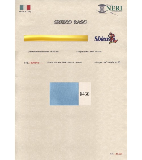 1220141-8430 SBIECO RASO VISCOSA mm14/4 100VI