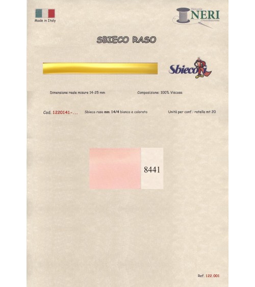 1220141-8441 SBIECO RASO VISCOSA mm14/4 100VI