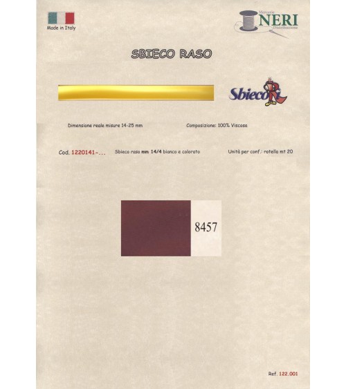 1220141-8457 SBIECO RASO VISCOSA mm14/4 100VI