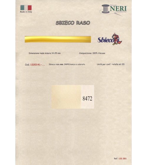 1220141-8472 SBIECO RASO VISCOSA mm14/4 100VI