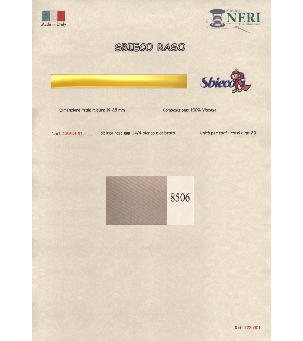 1220141-8506 SBIECO RASO VISCOSA mm14/4 100VI