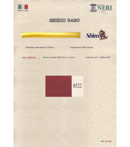 1220141-8522 SBIECO RASO VISCOSA mm14/4 100VI