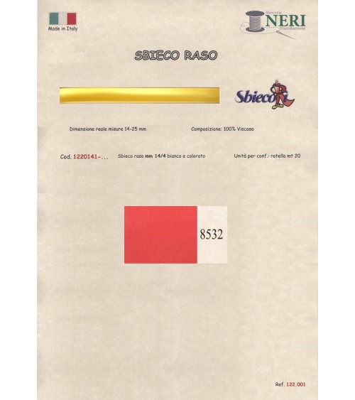 1220141-8532 SBIECO RASO VISCOSA mm14/4 100VI