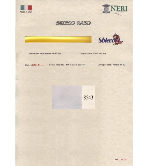 1220141-8543 SBIECO RASO VISCOSA mm14/4 100VI