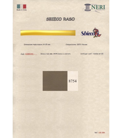 1220141-8754 SBIECO RASO VISCOSA mm14/4 100VI