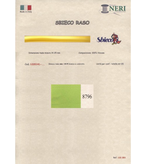 1220141-8796 SBIECO RASO VISCOSA mm14/4 100VI