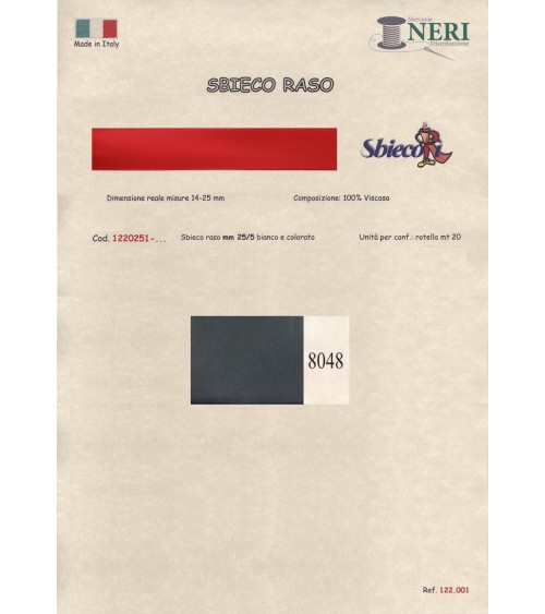 1220251-8048 SBIECO RASO VISCOSA mm25/5 100VI