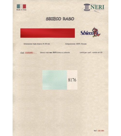1220251-8176 SBIECO RASO VISCOSA mm25/5 100VI