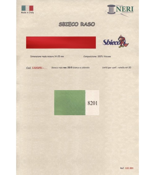 1220251-8201 SBIECO RASO VISCOSA mm25/5 100VI