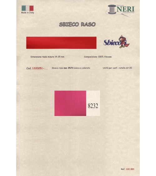 1220251-8232 SBIECO RASO VISCOSA mm25/5 100VI