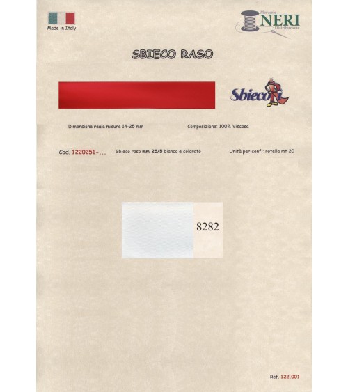 1220251-8282 SBIECO RASO VISCOSA mm25/5 100VI