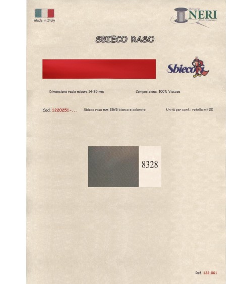 1220251-8328 SBIECO RASO VISCOSA mm25/5 100VI