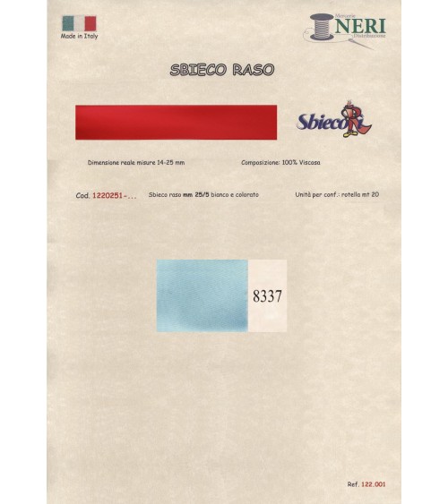 1220251-8337 SBIECO RASO VISCOSA mm25/5 100VI