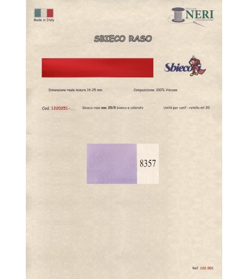 1220251-8357 SBIECO RASO VISCOSA mm25/5 100VI