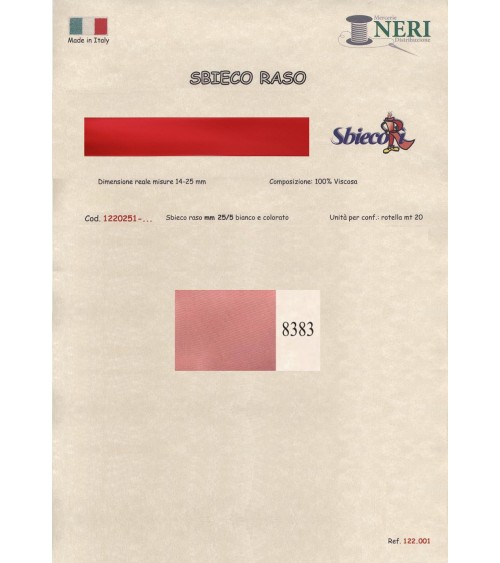 1220251-8383 SBIECO RASO VISCOSA mm25/5 100VI