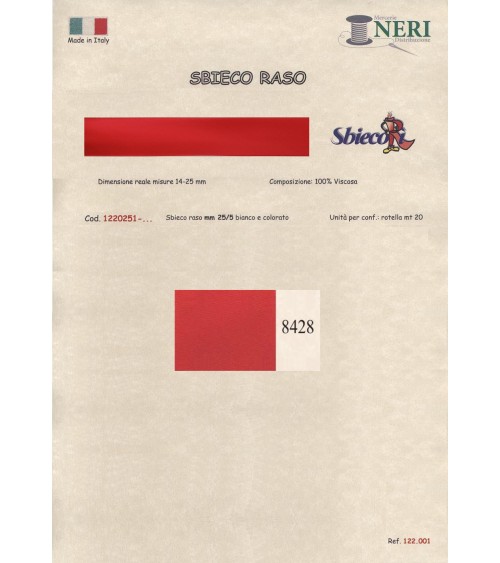 1220251-8428 SBIECO RASO VISCOSA mm25/5 100VI