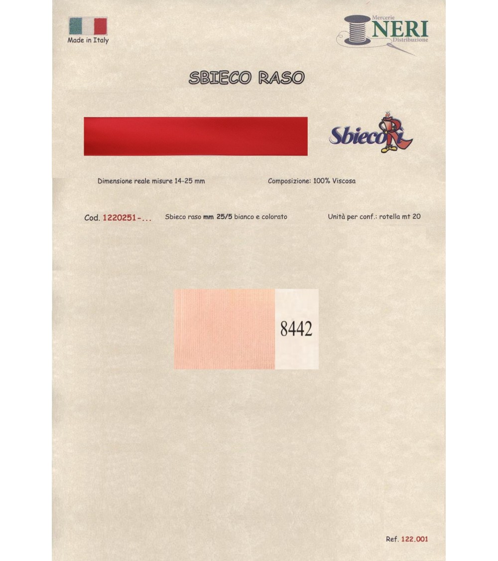 1220251-8442 SBIECO RASO VISCOSA mm25/5 100VI
