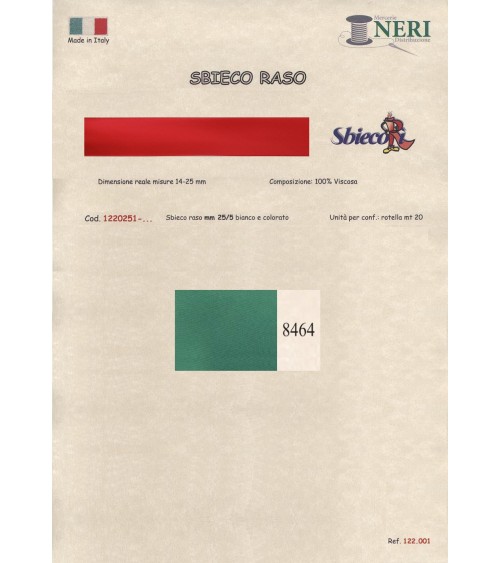 1220251-8464 SBIECO RASO VISCOSA mm25/5 100VI