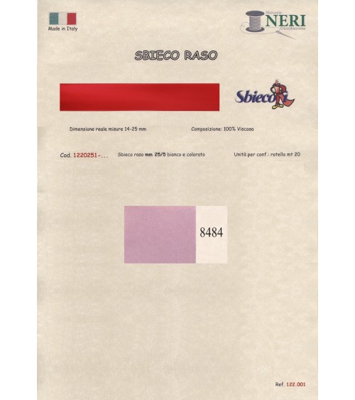 1220251-8484 SBIECO RASO VISCOSA mm25/5 100VI