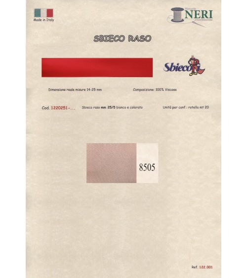 1220251-8505 SBIECO RASO VISCOSA mm25/5 100VI