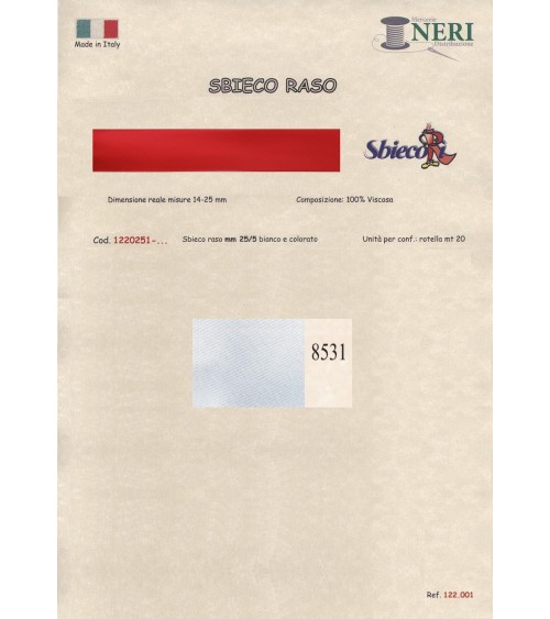 1220251-8531 SBIECO RASO VISCOSA mm25/5 100VI