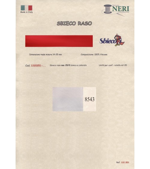 1220251-8543 SBIECO RASO VISCOSA mm25/5 100VI