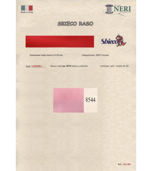 1220251-8544 SBIECO RASO VISCOSA mm25/5 100VI