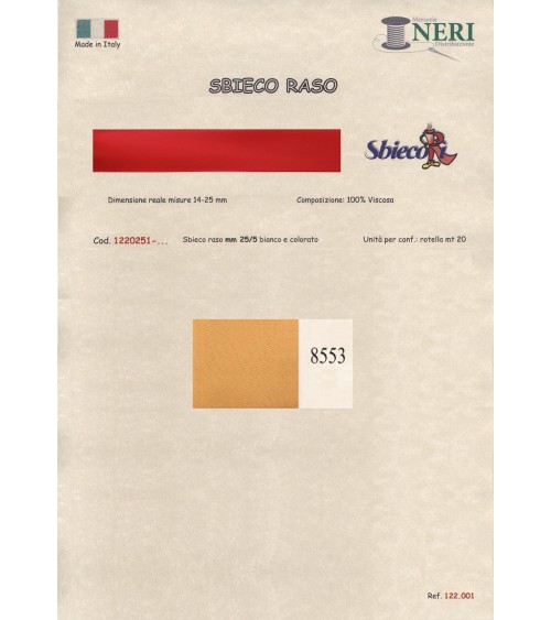 1220251-8553 SBIECO RASO VISCOSA mm25/5 100VI