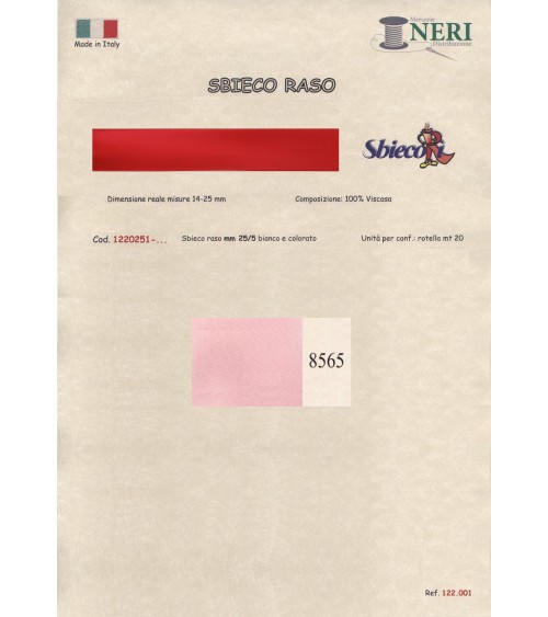1220251-8565 SBIECO RASO VISCOSA mm25/5 100VI